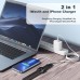 Upgraded Apple Watch Charger, 2 in 1 USB C Magnetic iWatch Charger Cord Fast Charging Lightning Cable 6FT with Type C Wall Plug Block for Apple Watch Series 10/Ultra/9/8/7/6/SE/5/4, iPhone 14/13/12/11